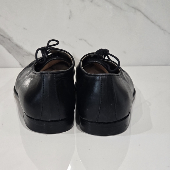 Bertie | Black Leather & Calf Hair Oxford Derby Dress Shoes | Men’s Size 10 main image 6